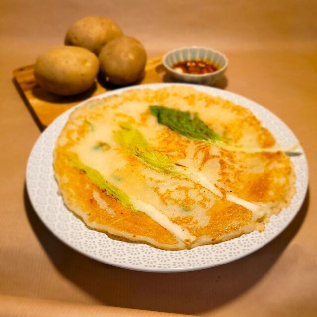 메미리,(평창 메미리) 수제 감자전 4장